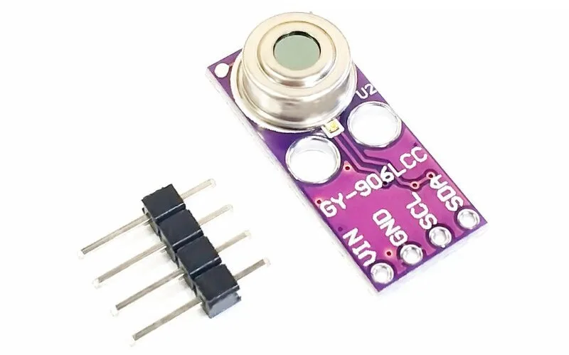 Модуль GY-906 на плате для подключения к Arduino