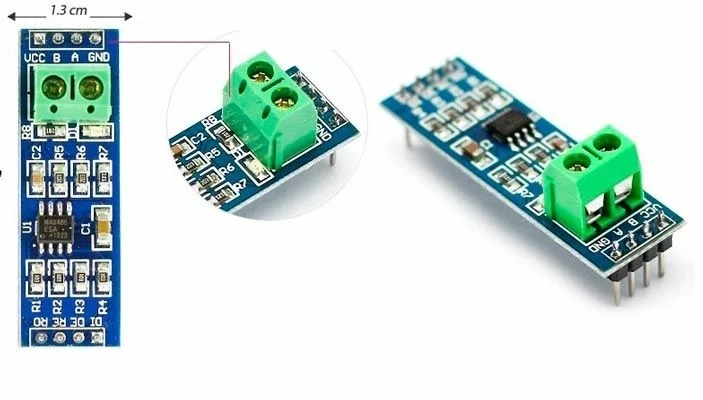 Модуль преобразователя TTL – RS-485 на микросхеме MAX485