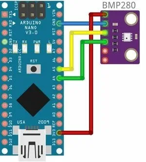 Подключение BMP280 к Arduino Nano по I2C