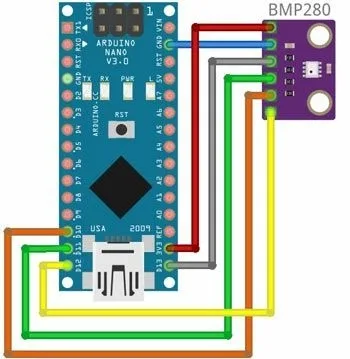 Подключение BMP280 к Arduino по SPI