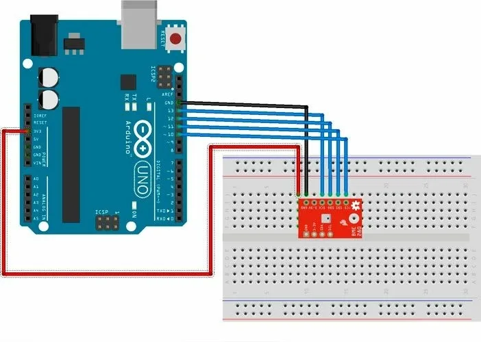Подключение BME280 к Arduino по SPI