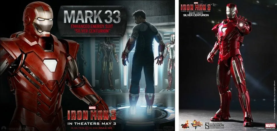 Костюм Железного человека MARK 33 на концепт-арте