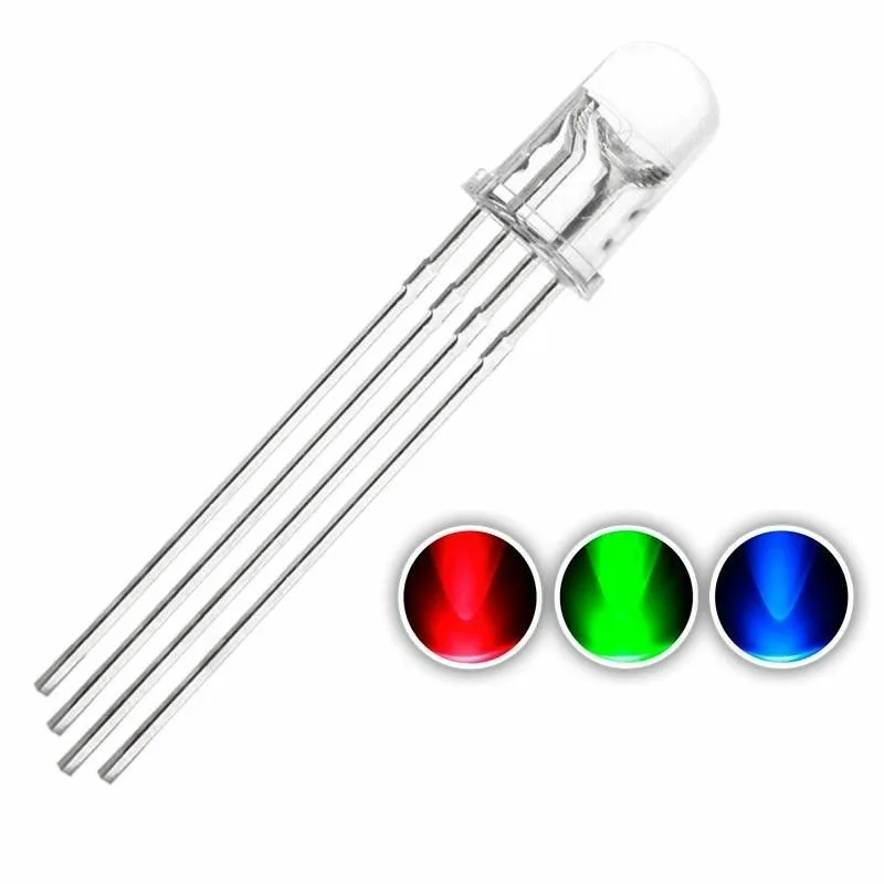 Обычный трёхцветный RGB-светодиод