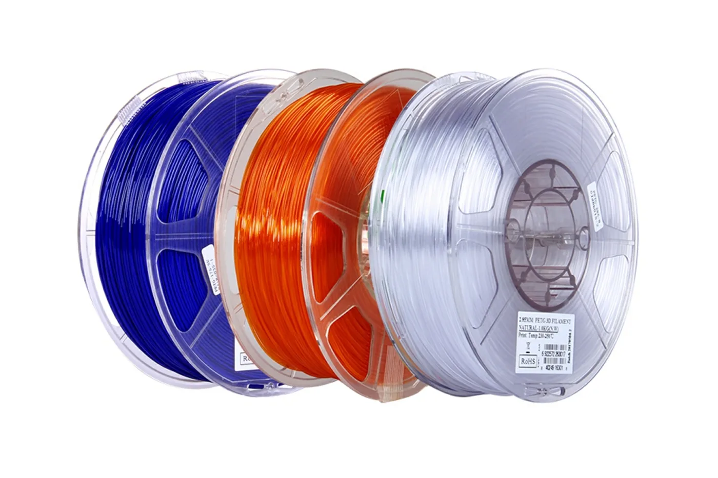 Катушки PETG разных цветов