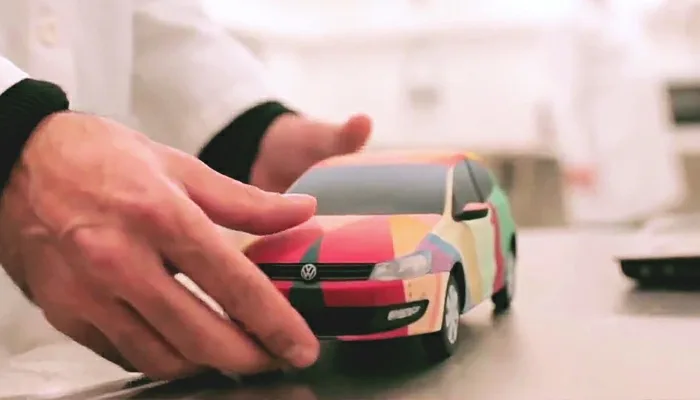 Напечатанные модели автомобилей из кампании Volkswagen