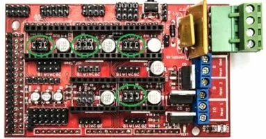 Перемычки микрошага на плате Ramps 1.4