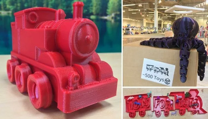 Игрушки, напечатанные на 3D-принтере по STL-файлам программы