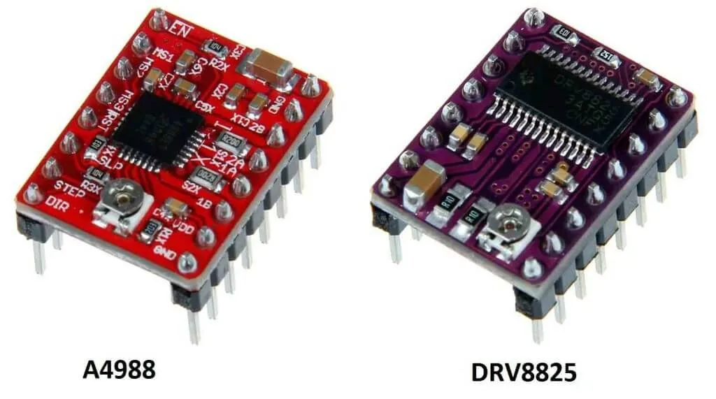 Драйверы шаговых двигателей A4988 и DRV8825